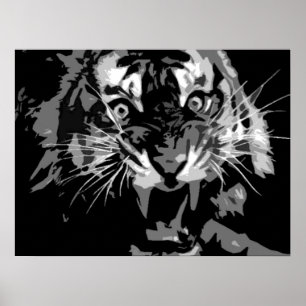 Roaring Poster tijger
