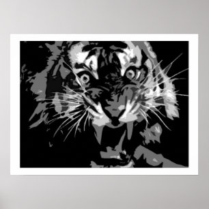 Roaring Poster tijger