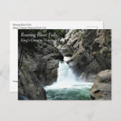 Roaring River Falls, King's Canyon, CA Carte posta (Devant / Derrière)