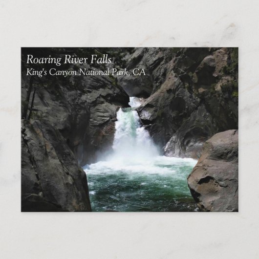 Roaring River Falls, King's Canyon, CA Carte posta (Devant)