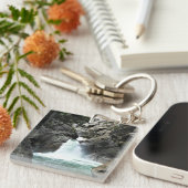 Roaring rivierHerfsten, Koning Canyon, CA Sleutelhanger (Voorkant Rechts)