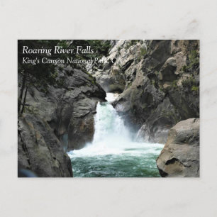 Roaring rivierHerfsten, Konings Canyon, CA-Briefka Briefkaart
