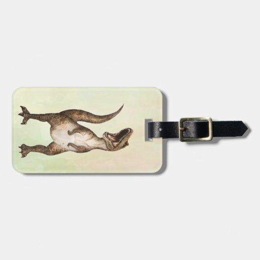 Roaring T-Rex  Bagagelabel (Voorkant horizontaal)