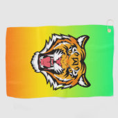 Roaring Tiger Head-25818 Golfhanddoek (Horizontaal)