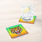 Roaring Tiger Head-25818 Kartonnen Onderzetters (Insitu)