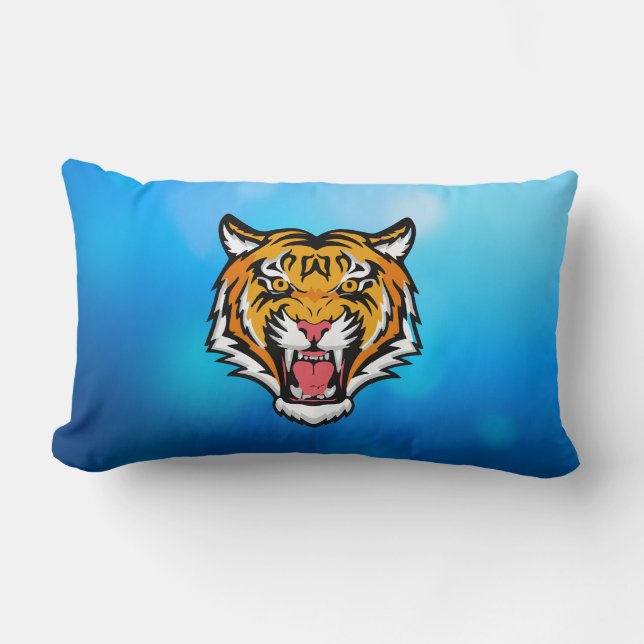 Roaring Tiger Head-25818 Kussen (Voorkant)