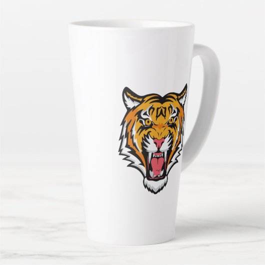 Roaring Tiger Head-25818 Latte Mok (Rechterhoek)