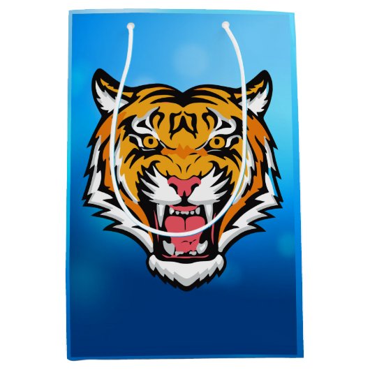 Roaring Tiger Head-25818 Travel Mug Medium Cadeauzakje (Voorkant)