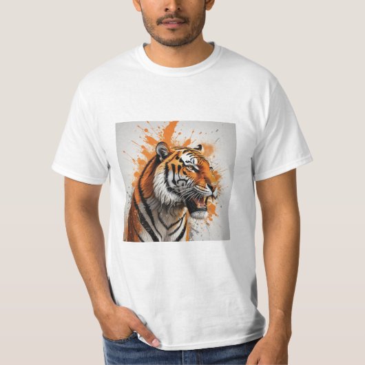 Roaring Tiger Hoodie T-shirt (Voorkant)