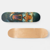 Roaring Tiger Moonlit Oerwoud Skateboard (Horizontaal)