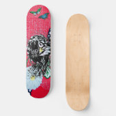 ROARING TIGER SKATEBOARD MET BUTTERFLIES (Voorkant)