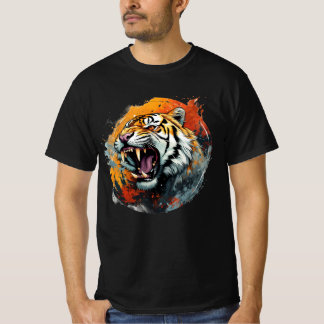 Roaring Tiger T-shirt - Intense kleuren