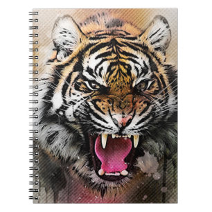Roaring tijger notitieboek