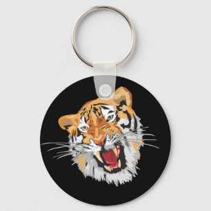 Roaring tijger sleutelhanger