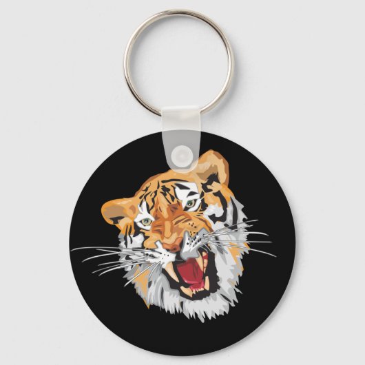 Roaring tijger sleutelhanger (Voorkant)