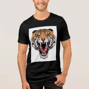Roaring tijger Tri-Blend shirt