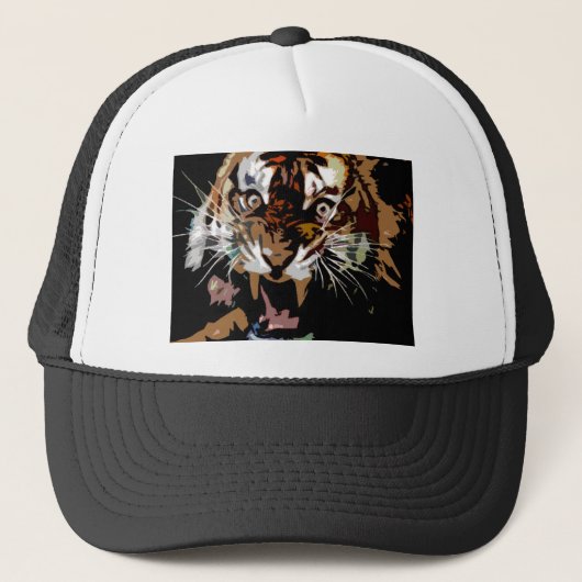 Roaring tijger trucker pet (Voorkant)