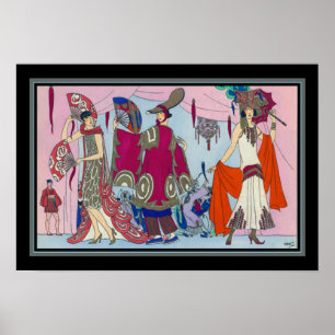 Roaring Twenties Art Deco Mode Poster