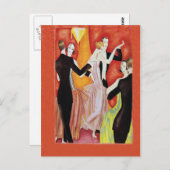 Roaring Twenties Dancing Couples Briefkaart (Voorkant / Achterkant)