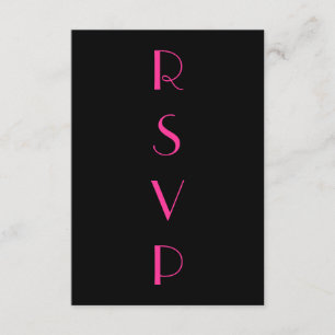 Roaring Twenties Fuchsia RSVP Kaartje