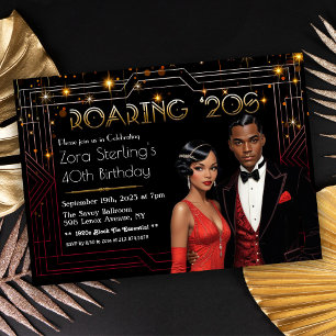 Roaring Twenties Gatsby Jaren 20 Afro-Amerikaans Kaart