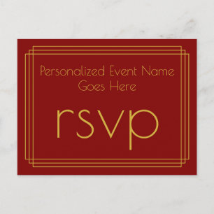 Roaring Twenties Look RSVP Briefkaart