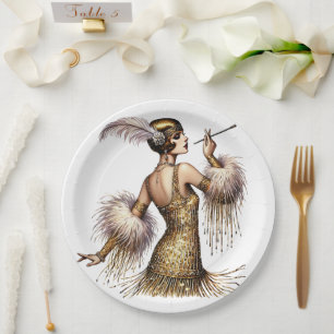 Roaring Twenties Papieren Bordje