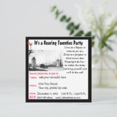 Roaring Twenties Party Kaart (Staand voorkant)