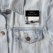 Roaring Twenties Prohibition Guest Badge Vierkante Button 5,1 Cm (In situ)