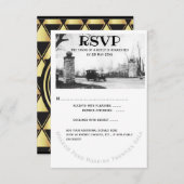 Roaring Twenties RSVP Guest Response (Voorkant / Achterkant)