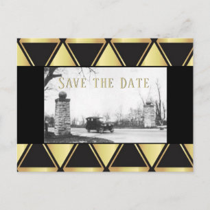 Roaring Twenties Sla de datum op Aankondigingskaart