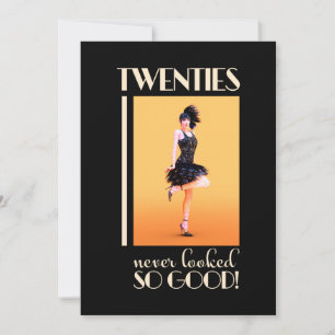 Roaring Twenties Verjaardagsfeestje  Kaart
