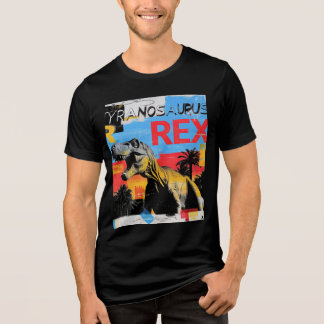 Roaring Tyrannosaurus Rex Retro Pop Art T-shirt