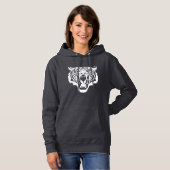 Roaring White Tiger Hoodie (Voorkant volledig)