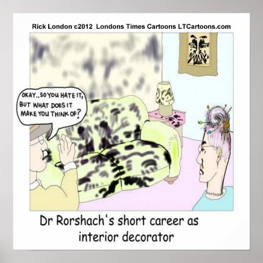 Roarshach Early Jobs Funny Poster (Voorkant)