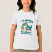 Roarsome Big Brother T-shirt – Leuke zwangerschap  (Voorkant)