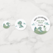Roarsome Dino Birthday  Confetti (Voorkanten)