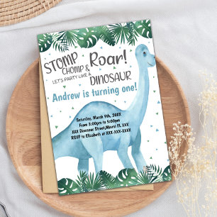 Roarsome Party Kaart voor jongens of meisjes