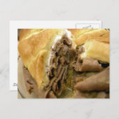 Roast beef sandwich met crèmegeit briefkaart (Voorkant / Achterkant)