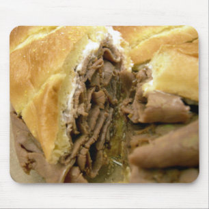 Roast beef sandwich met crèmegeit muismat