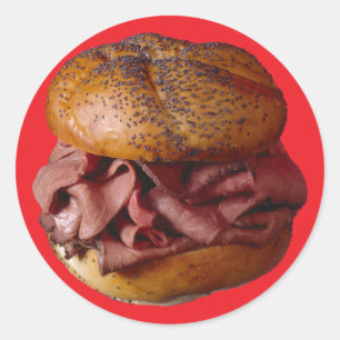 Roast Beef Sandwich Ronde Sticker