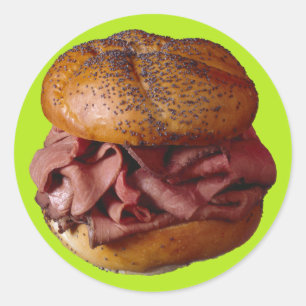 Roast Beef Sandwich Ronde Sticker