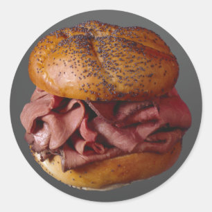Roast Beef Sandwich Ronde Sticker