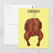 Roast cartoon illustratie briefkaart (Voorkant / Achterkant)