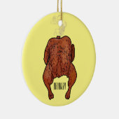 Roast cartoon illustratie keramisch ornament (Rechts)