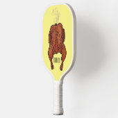 Roast cartoon illustratie pickleball paddle (Links)