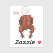 Roast cartoon illustratie sticker (Vel)