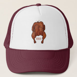 Roast cartoon illustratie trucker pet