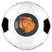 Roast cartoon illustratie voetbal (Gedraaid)