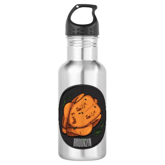 Roast cartoon illustratie waterfles  (Voorkant)